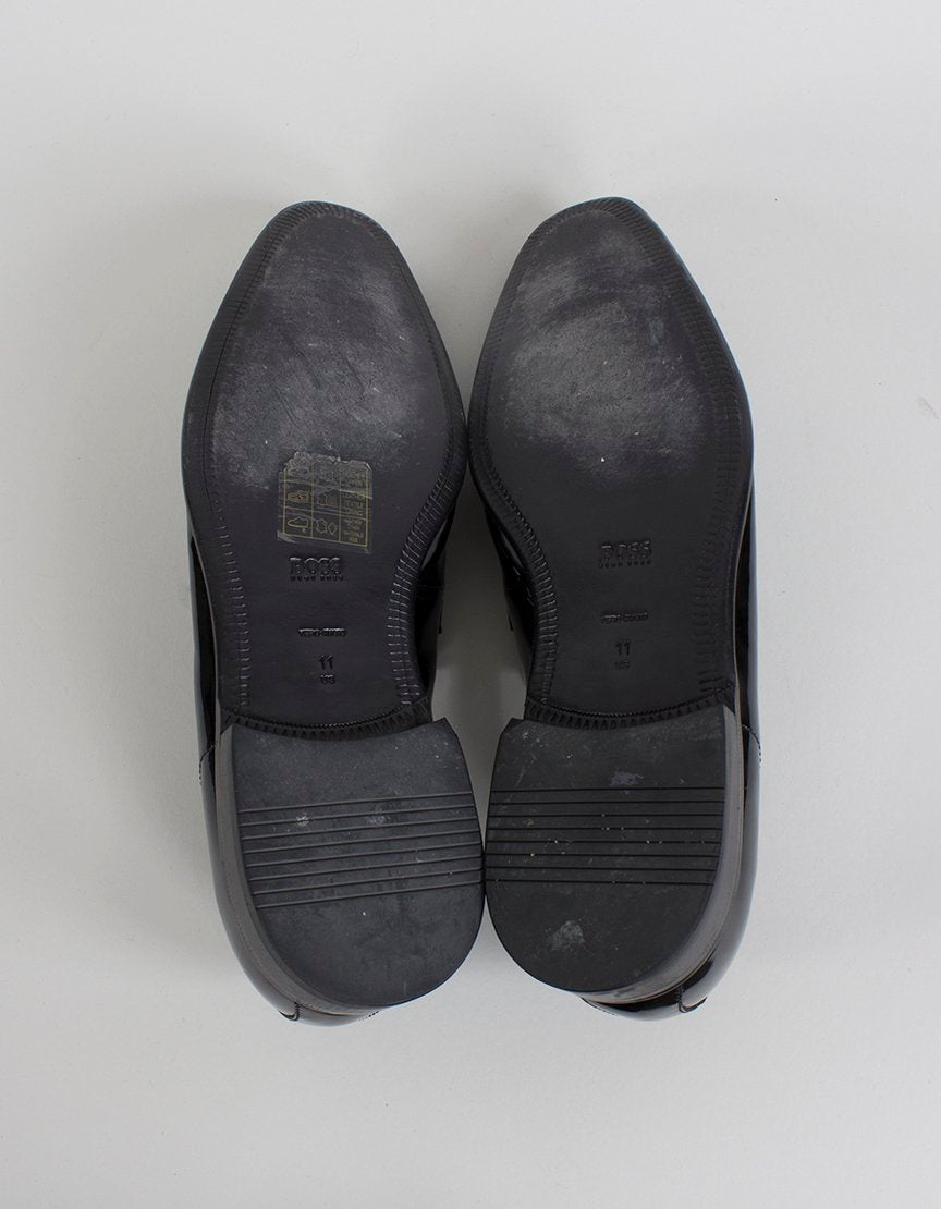 Boss Hugo Boss Tuxedo Slip On Patent Leather Shoes - 11 US
