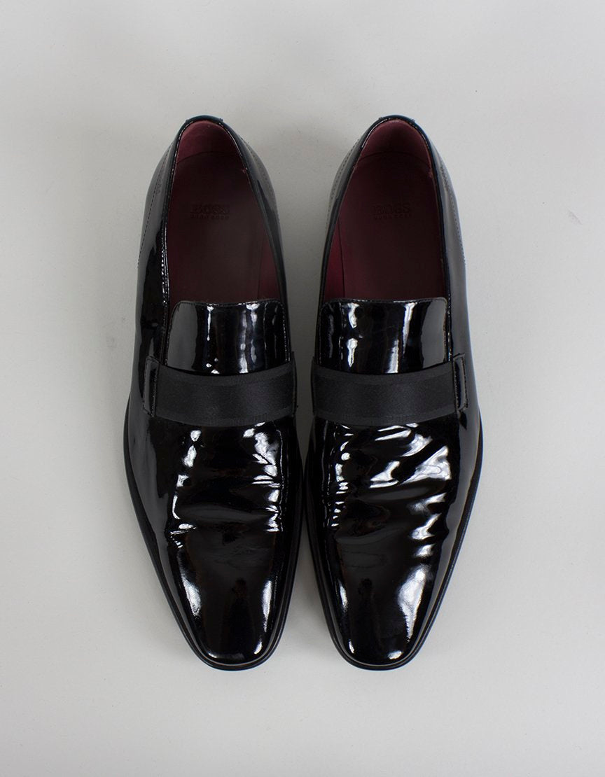 Boss Hugo Boss Tuxedo Slip On Patent Leather Shoes - 11 US