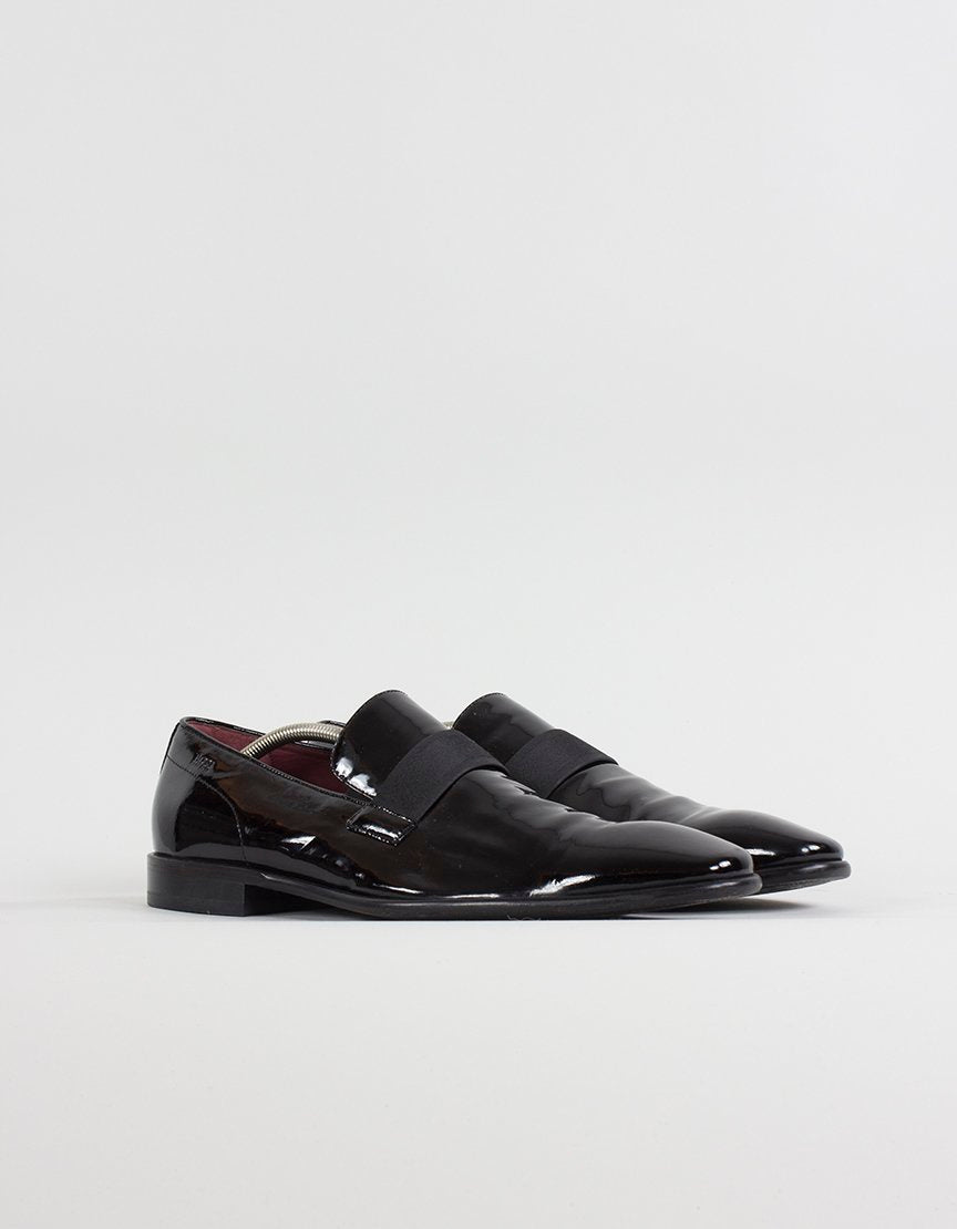 Boss Hugo Boss Tuxedo Slip On Patent Leather Shoes - 11 US