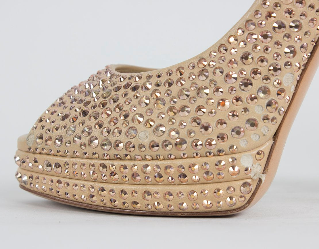 CASADEI Peep Toe Evening Pumps - 9 US - LuxAnthropy