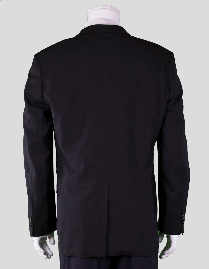 Hugo Boss Red Label Navy Blue Three Button Front Light Weight Wool Blazer Size 42R