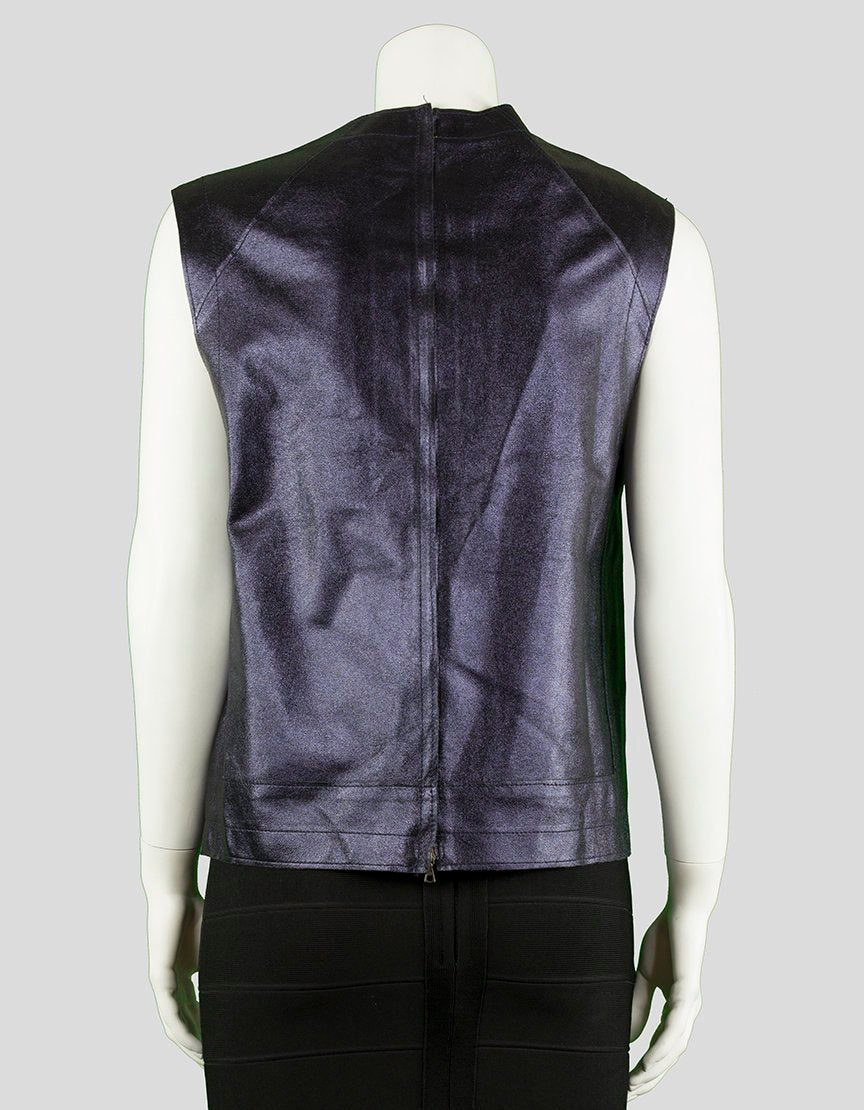 3.1 PHILLIP LIM Faux Leather Top w/ Tags - 4 US - LuxAnthropy