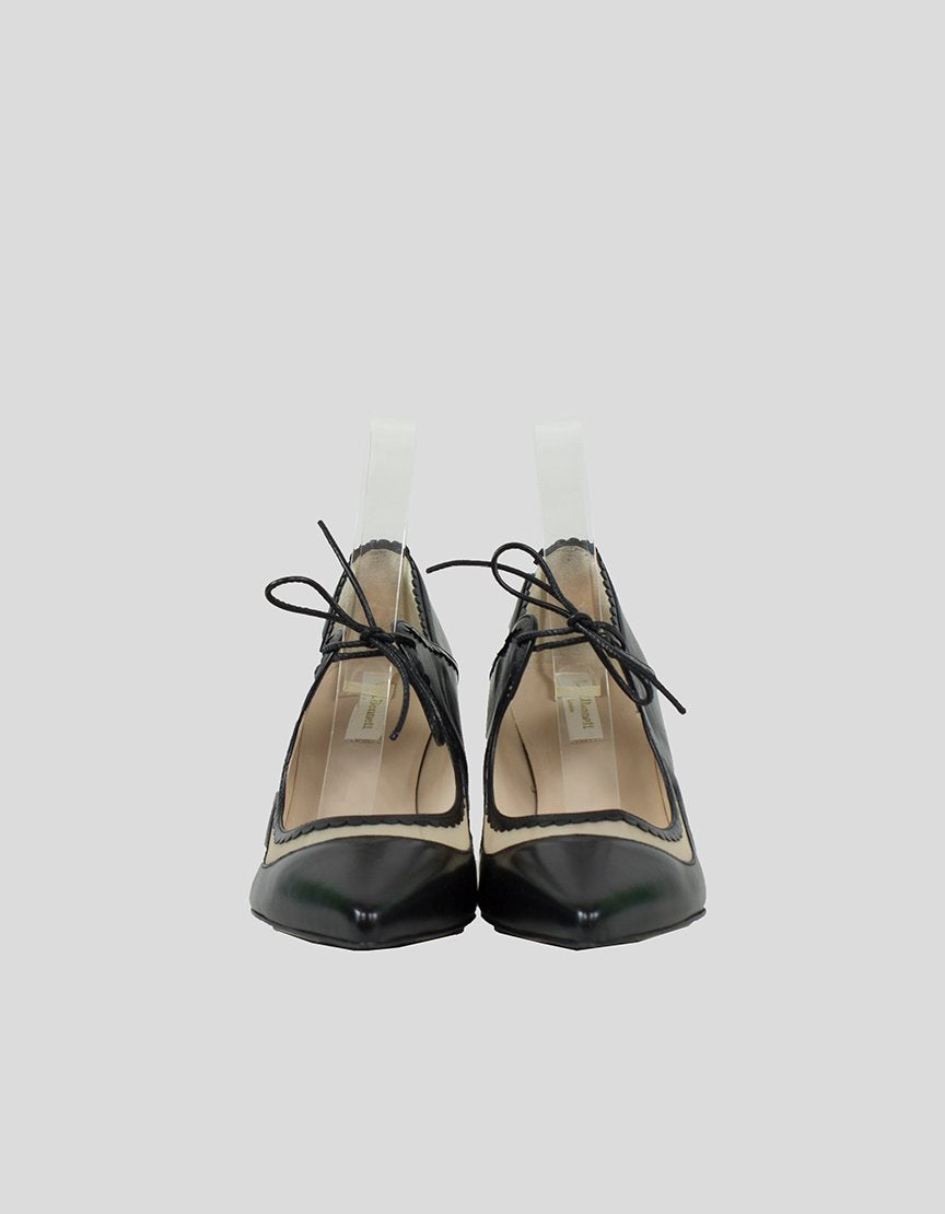 L.K. BENNETT Leather Mesh Heels w/ Tags - 40 IT | 10 US