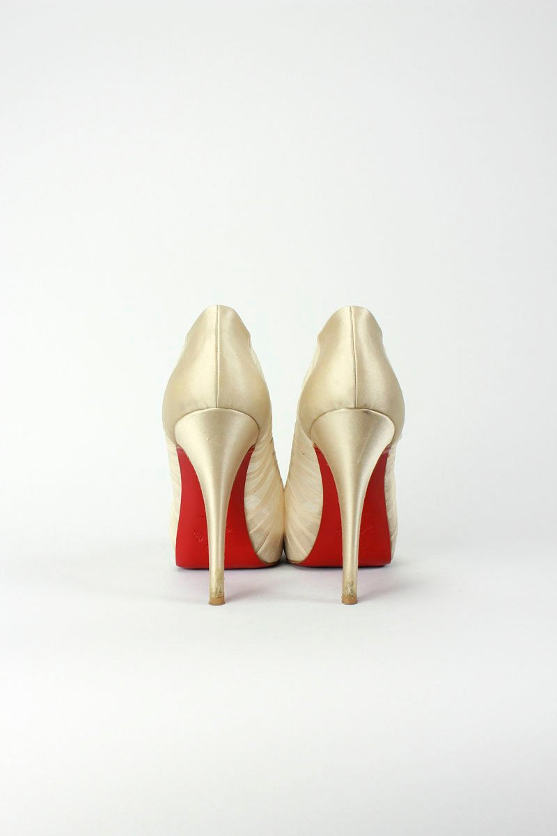 CHRISTIAN LOUBOUTIN Peep-Toe Heels - 37 IT | 7 US