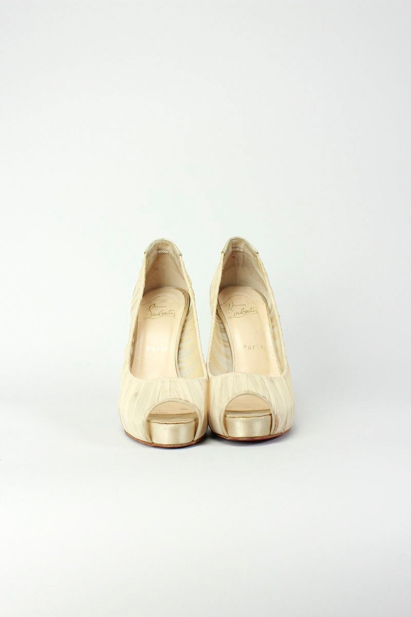 CHRISTIAN LOUBOUTIN Peep-Toe Heels - 37 IT | 7 US