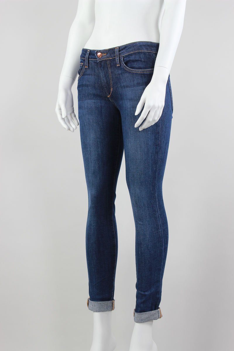 Joe's Straight Leg Unfinished And Rolled At The Bottom Jeans - X-Small