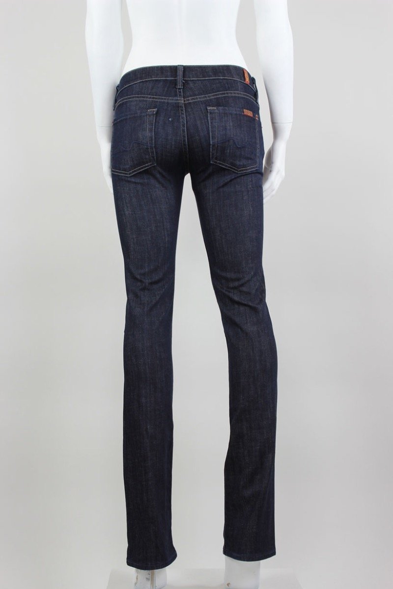 7 FOR ALL MANKIND Straight Leg Low Rise Jeans - 25 US