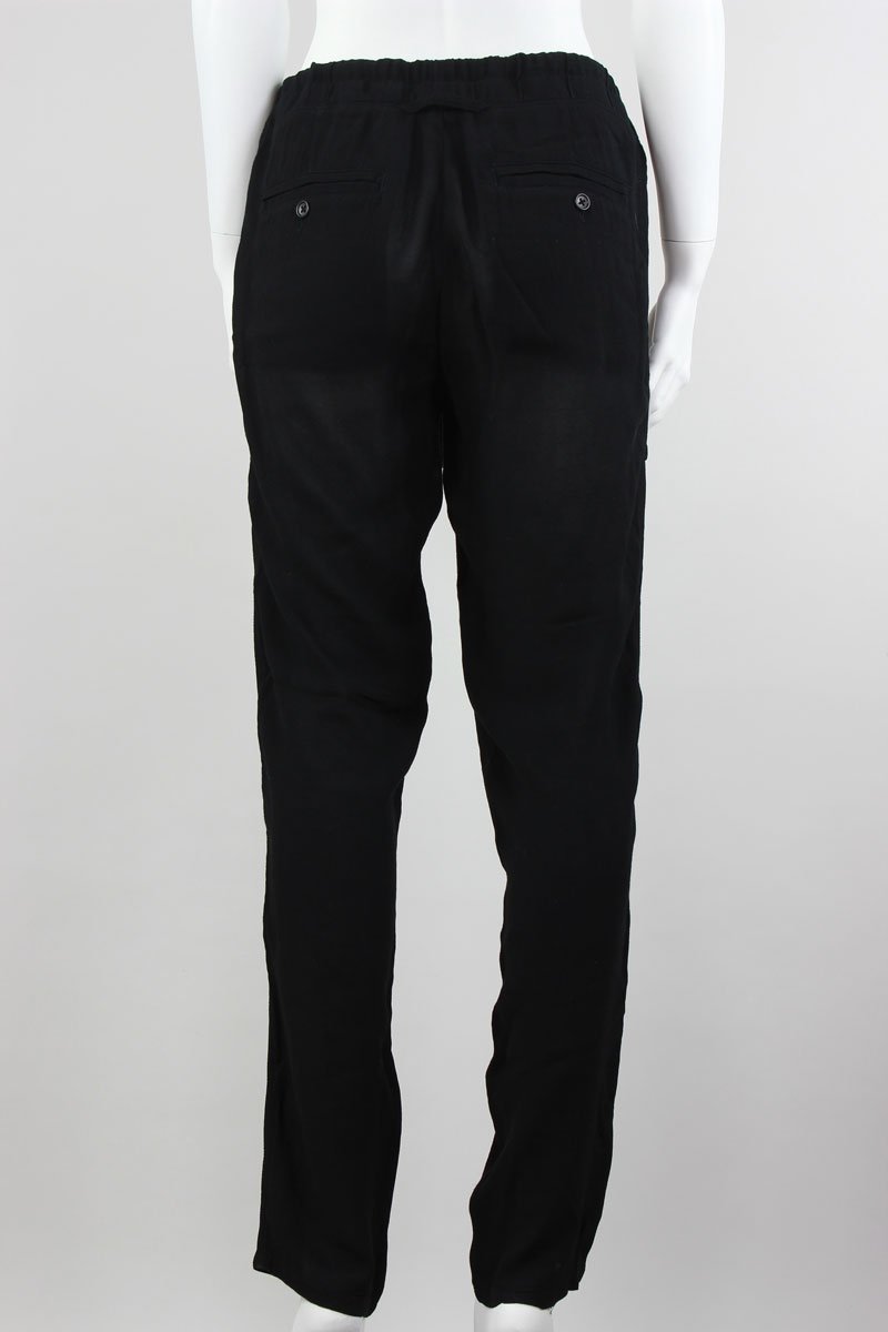 James Perse Relaxed Draw String Pants Flat Front With Large Exterior Pockets Size 2