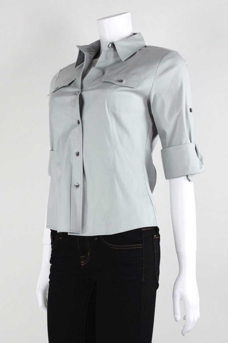 Theory Button Front Shirt - Small