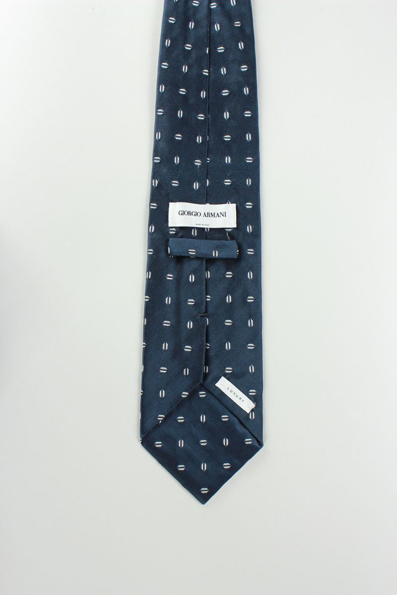 Giorgio Armani Navy Blue Tie - One Size