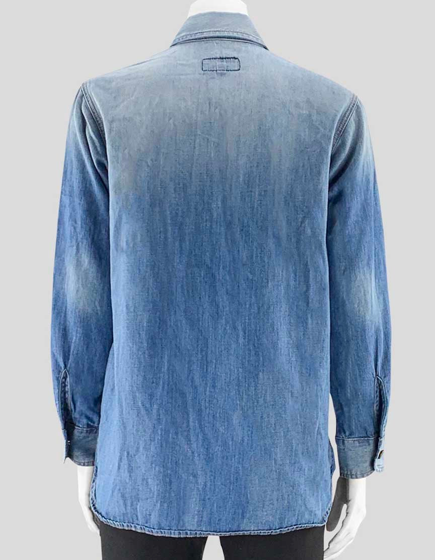 CURRENT ELLIOTT Denim Shirt - Size 1 | Small