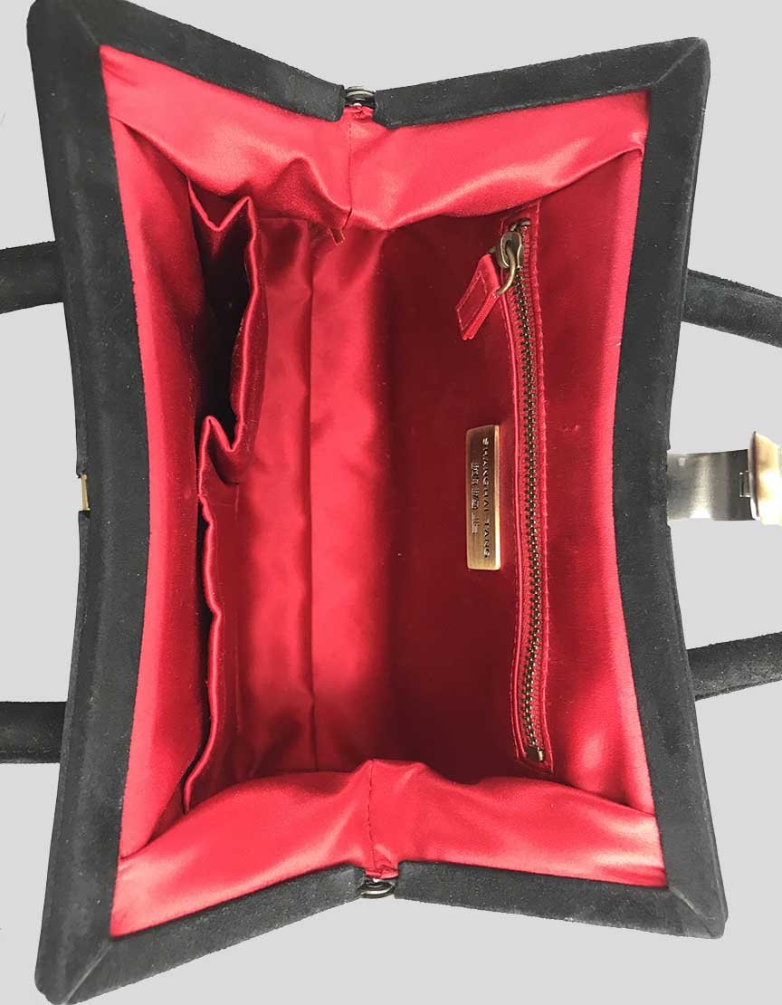 Shanghai Tang Black Evening Bag