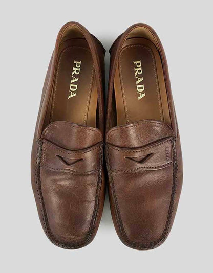 Prada Men's Penny Loafer Driving Shoes