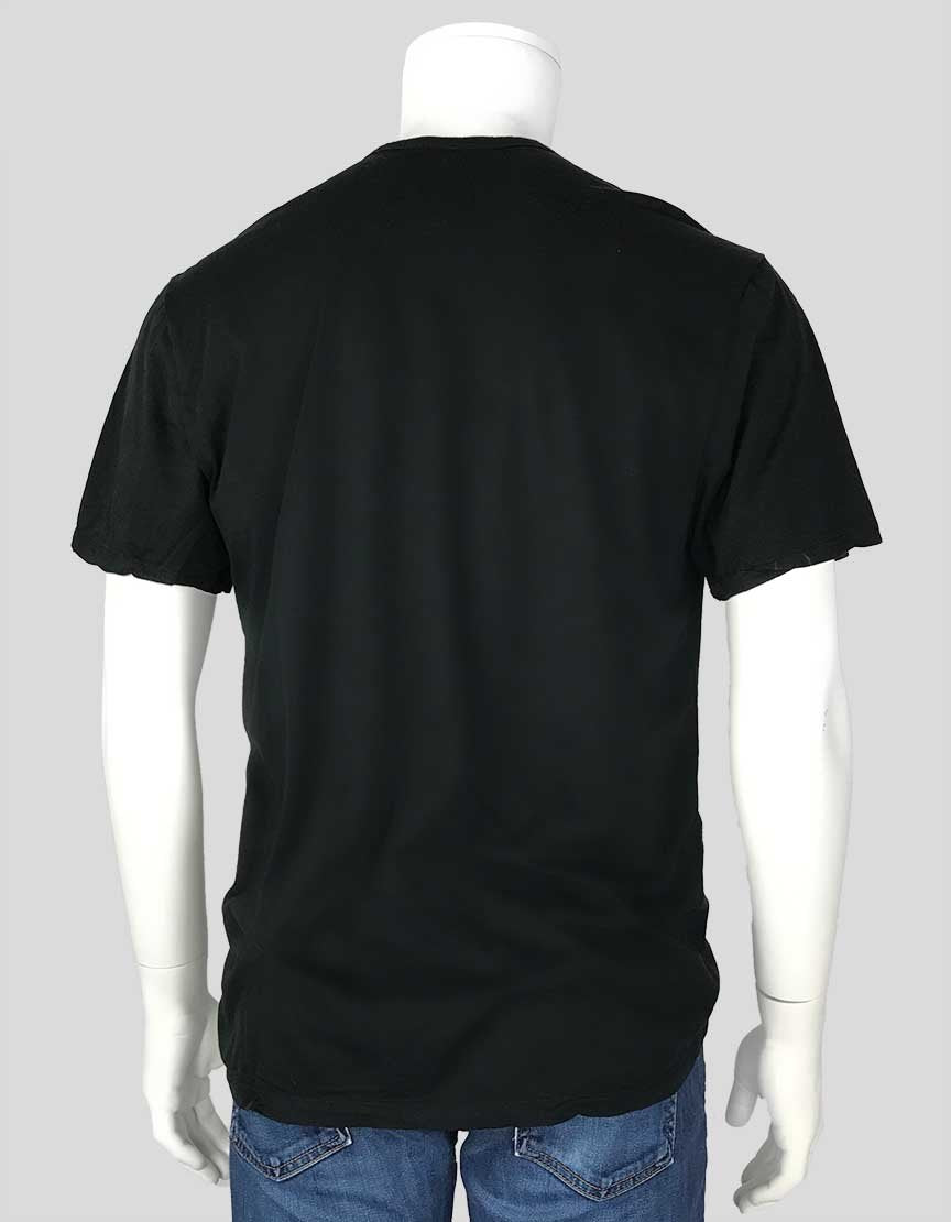 James Perse Standard Short Sleeve Black T Shirt Size 3