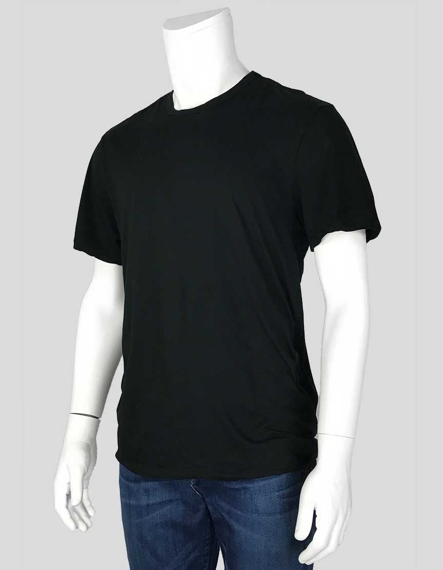 James Perse Standard Short Sleeve Black T Shirt Size 3