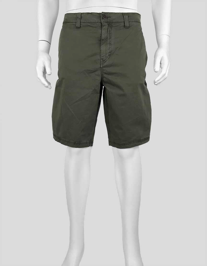 JOHN VARVATOS USA Green Cotton Shorts - 34 US
