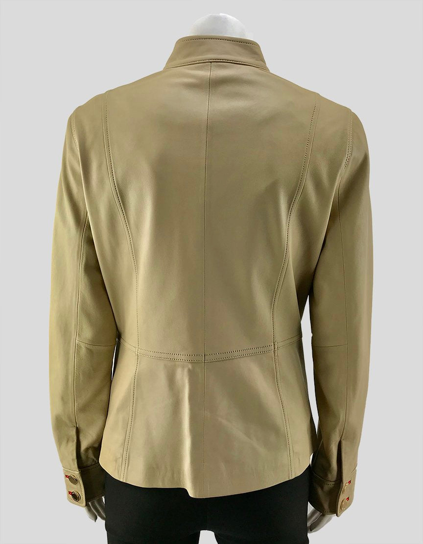 TORY BURCH Leather Jacket - 10 US