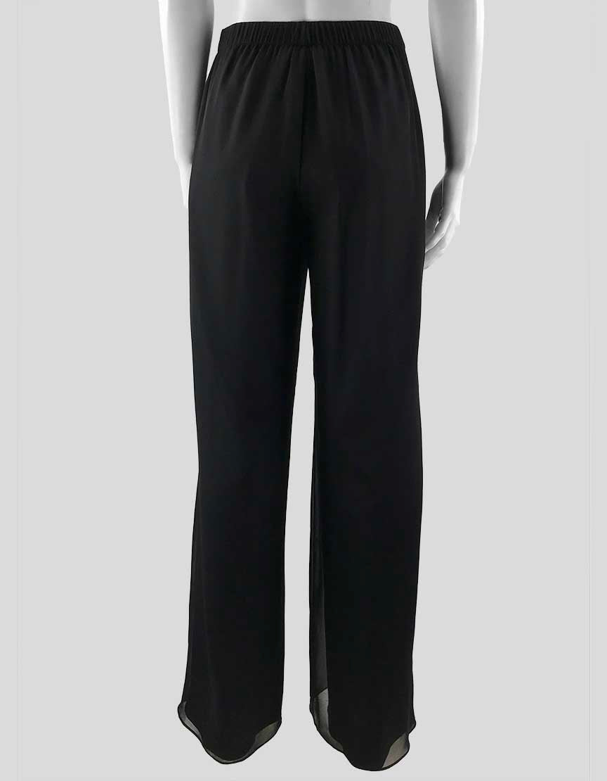 ST. JOHN Evening Silk Wide Leg Pants - 4 US