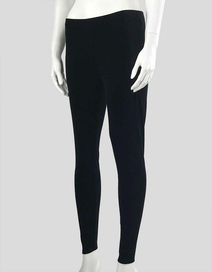 Eileen Fisher Black Velvet Leggings - Small/Petite