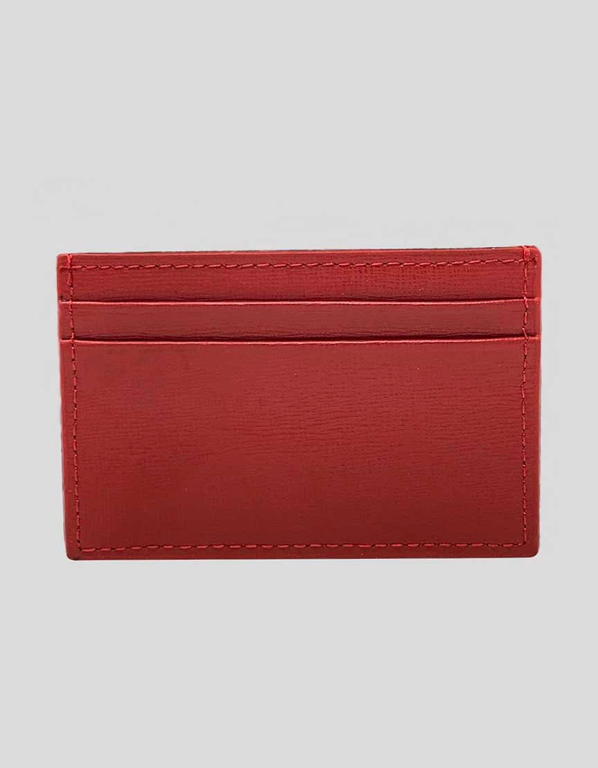 Pomellato Red Leather Card Holder