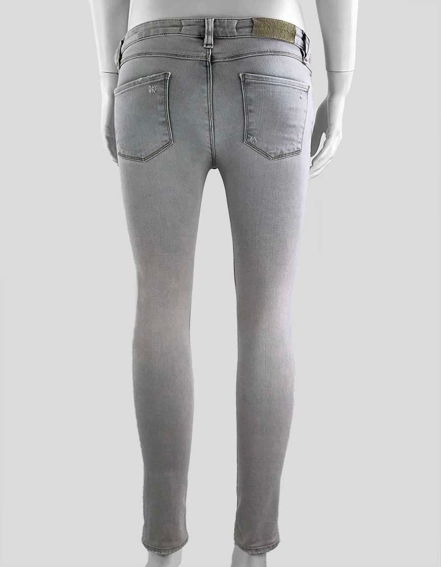 IRO 5-Pocket Skinny Faded Grey Wash Jeans - 25 US