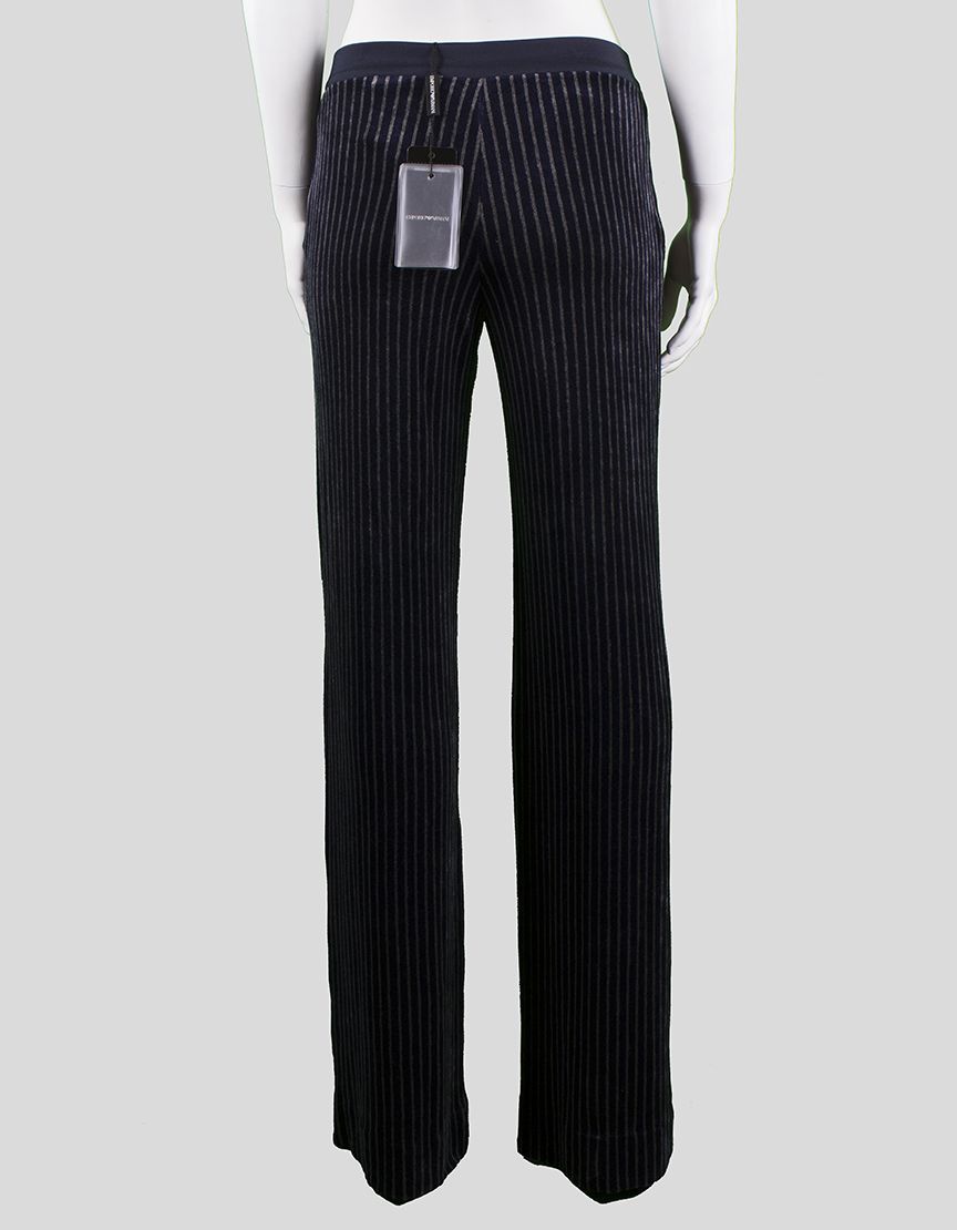 Emporio Armani Blue And Grey Striped Pant Suit Size 42 38