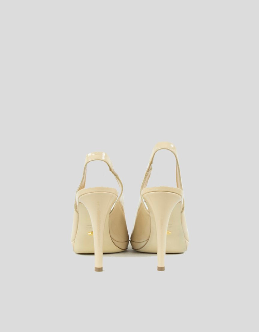 SERGIO ROSSI Patent Leather Slingback Pumps - 38 IT | 8 US