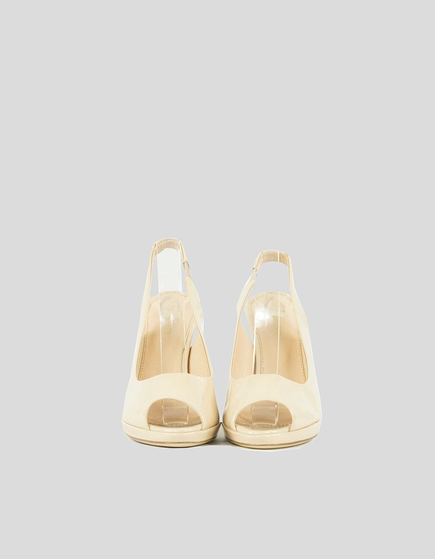 SERGIO ROSSI Patent Leather Slingback Pumps - 38 IT | 8 US