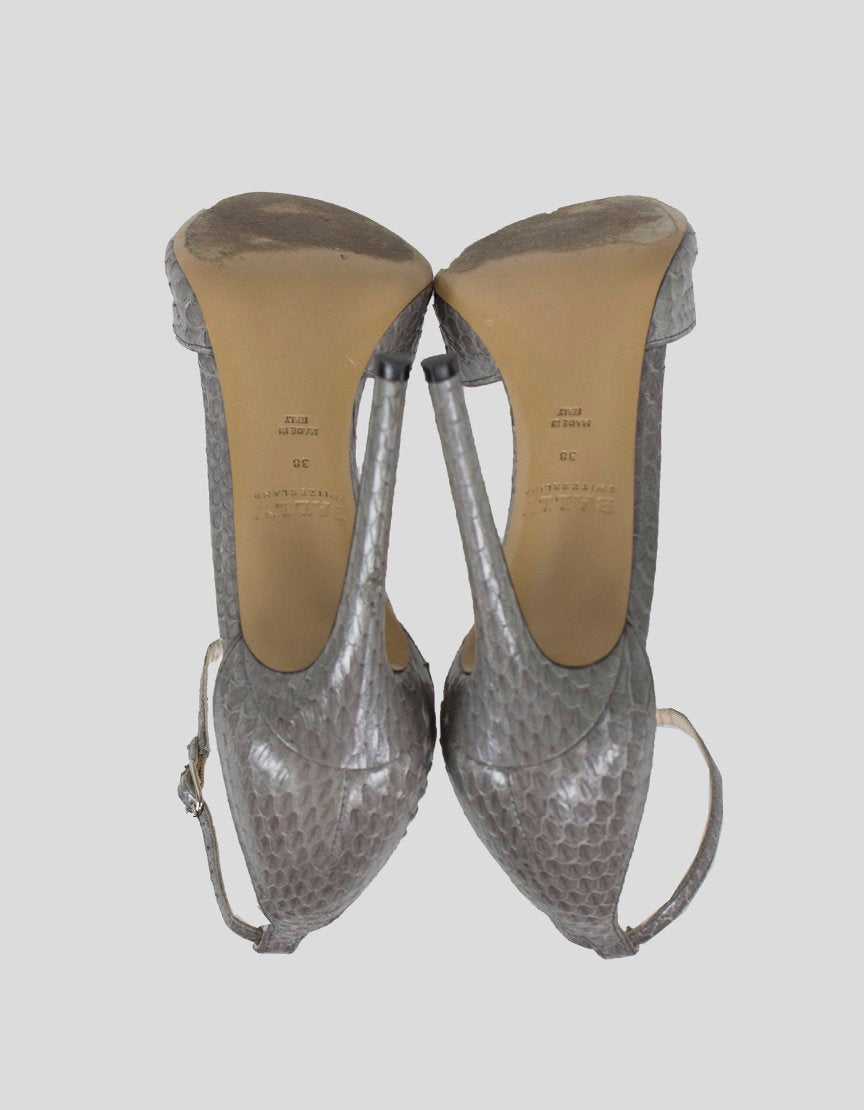BALLY Heels With Ankle Strap - 38 FR | 7.5 US