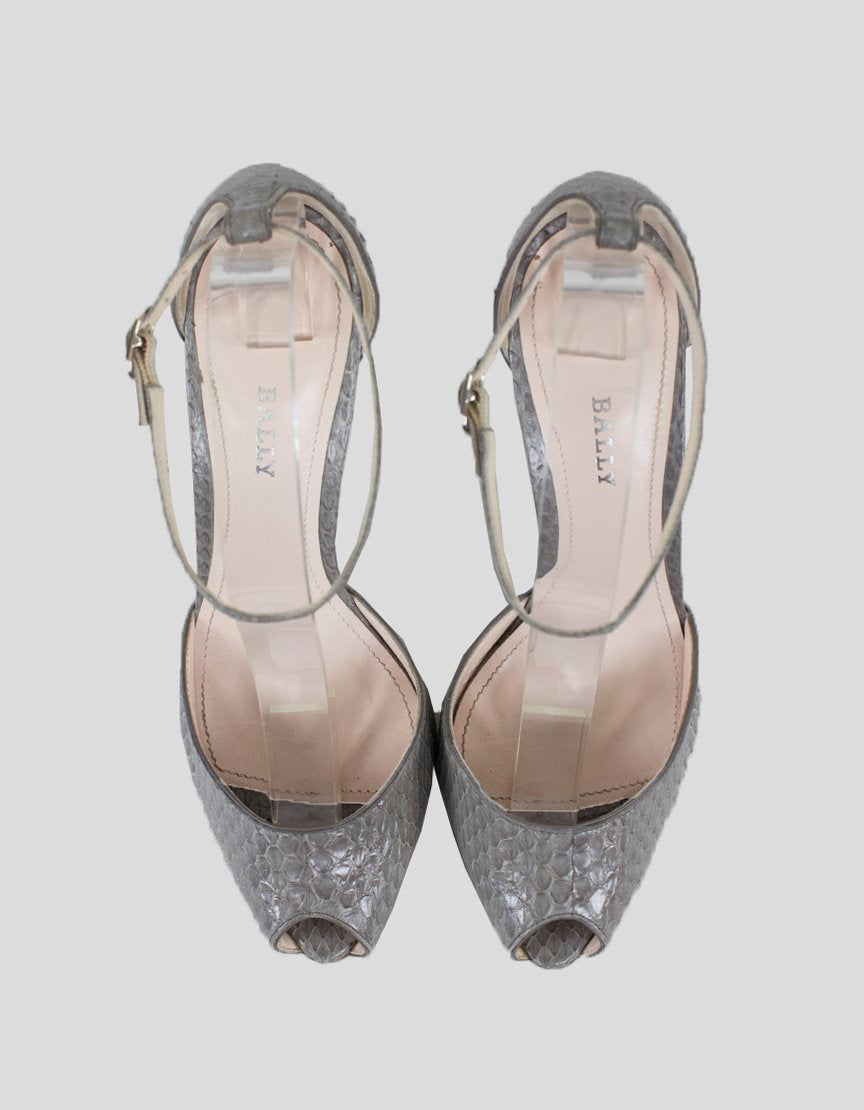 BALLY Heels With Ankle Strap - 38 FR | 7.5 US