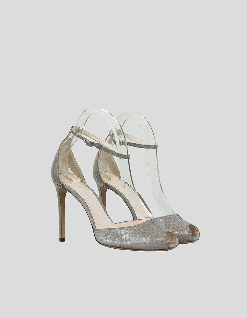 BALLY Heels With Ankle Strap - 38 FR | 7.5 US