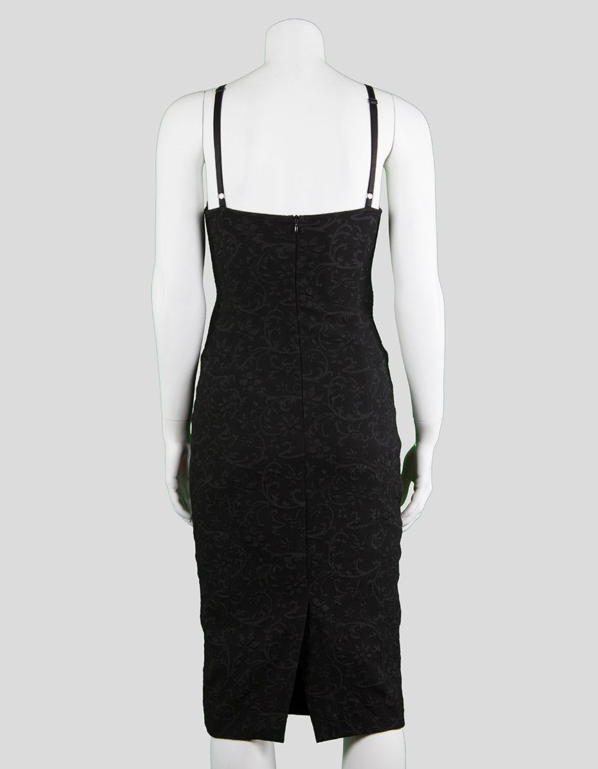 For Love Lemons Strappy Corset To The Knee Fitted Cocktail Dress Size Small