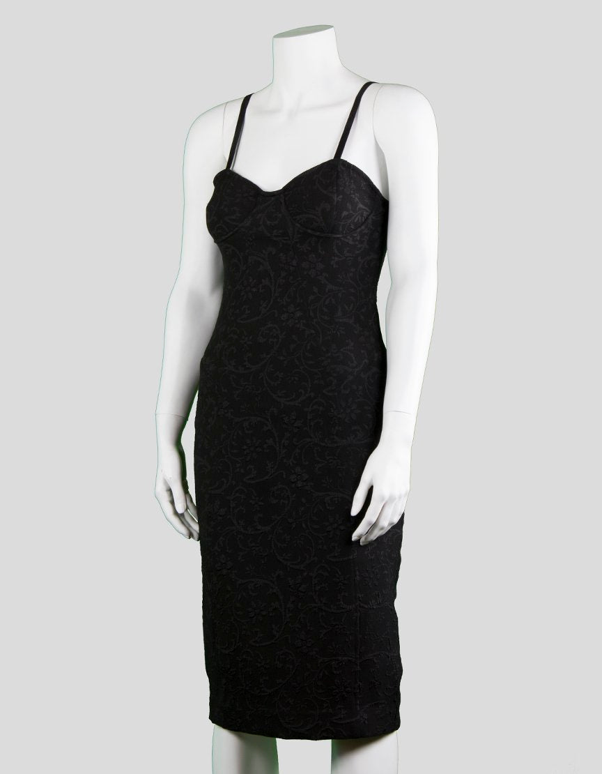 For Love Lemons Strappy Corset To The Knee Fitted Cocktail Dress Size Small
