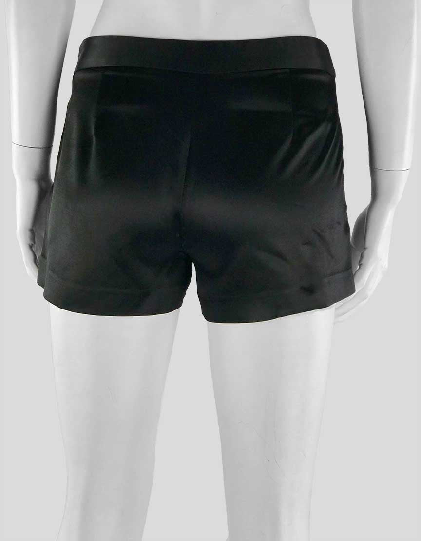 THEORY Black Satin Shorts - 2 US