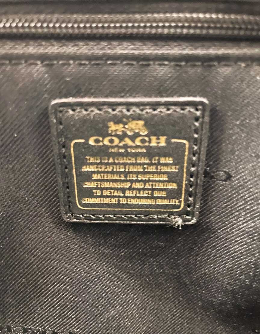 COACH Gold Tote Handbag