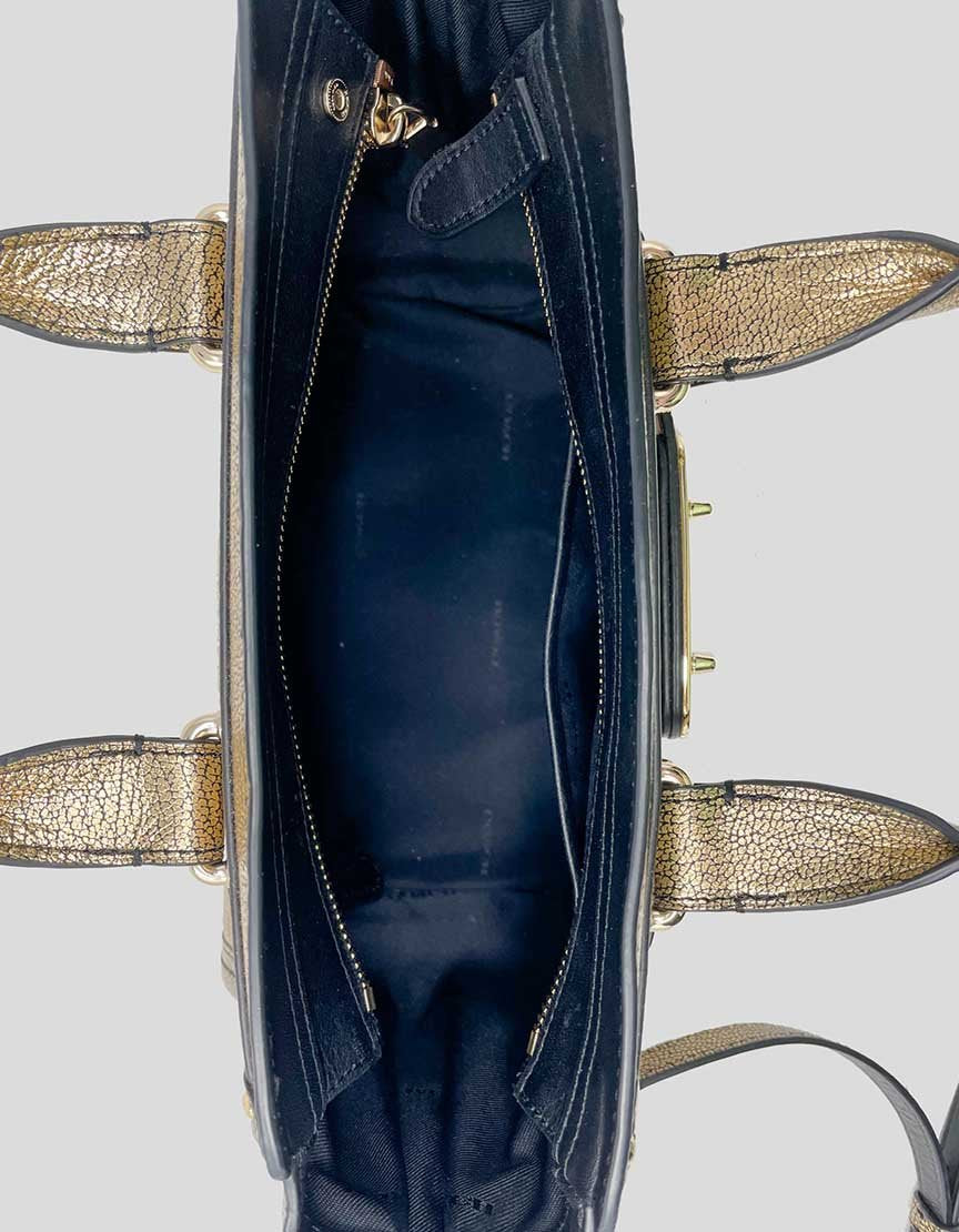 COACH Gold Tote Handbag