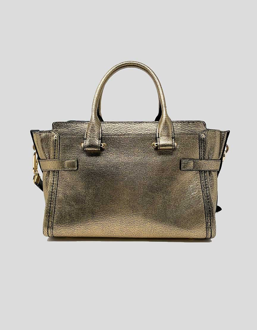 COACH Gold Tote Handbag