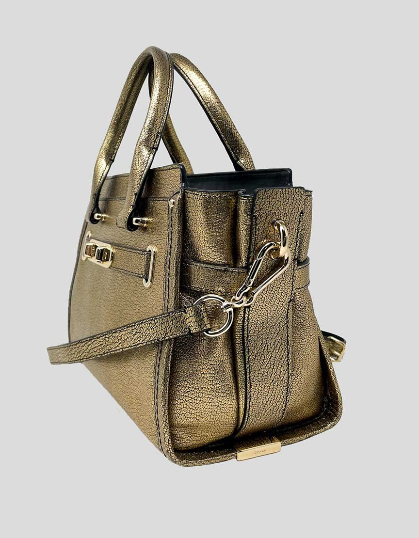 COACH Gold Tote Handbag
