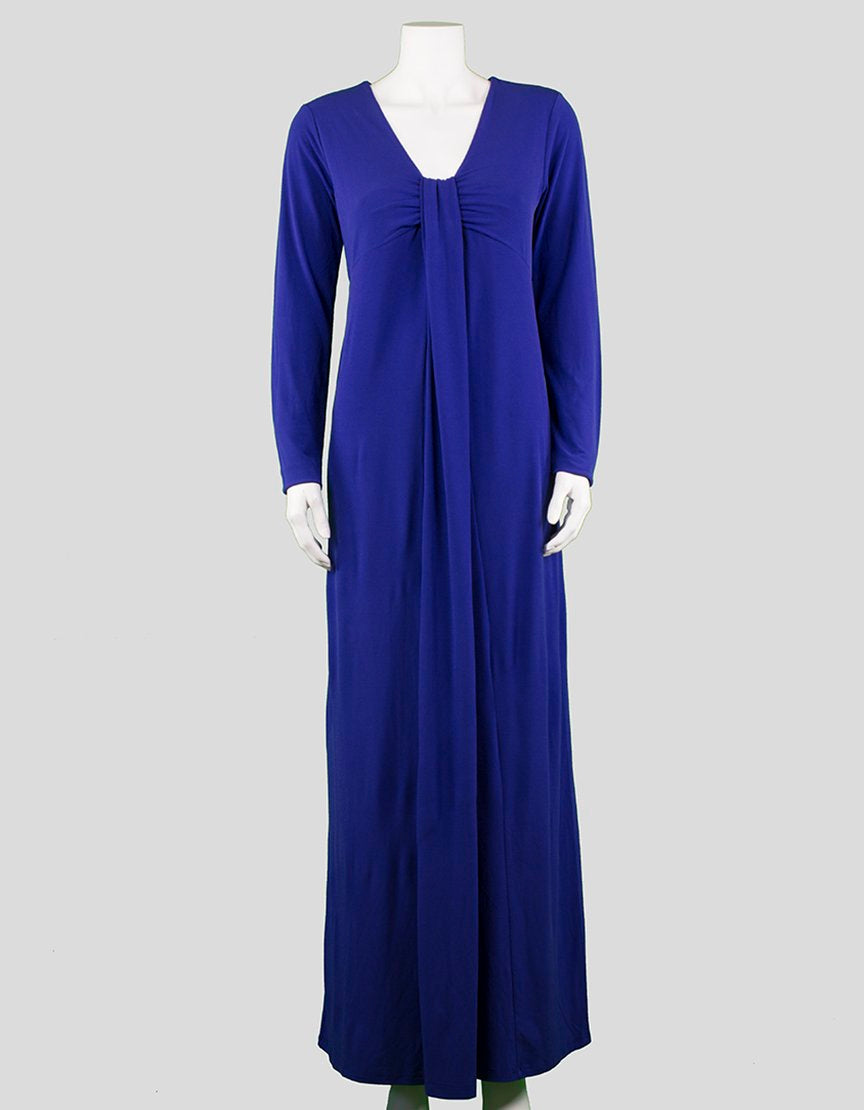 Rosie Pope Long Sleeved V-Neck Maternity Maxi Dress Medium