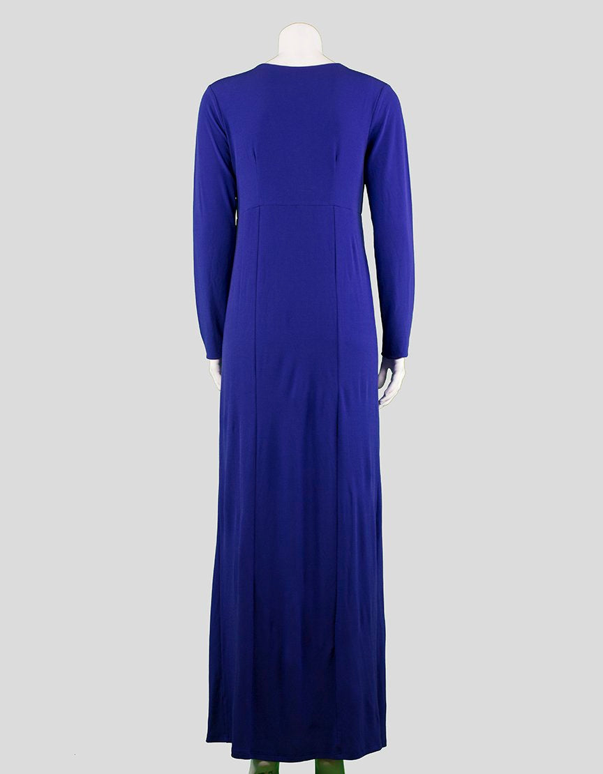 Rosie Pope Long Sleeved V-Neck Maternity Maxi Dress Medium