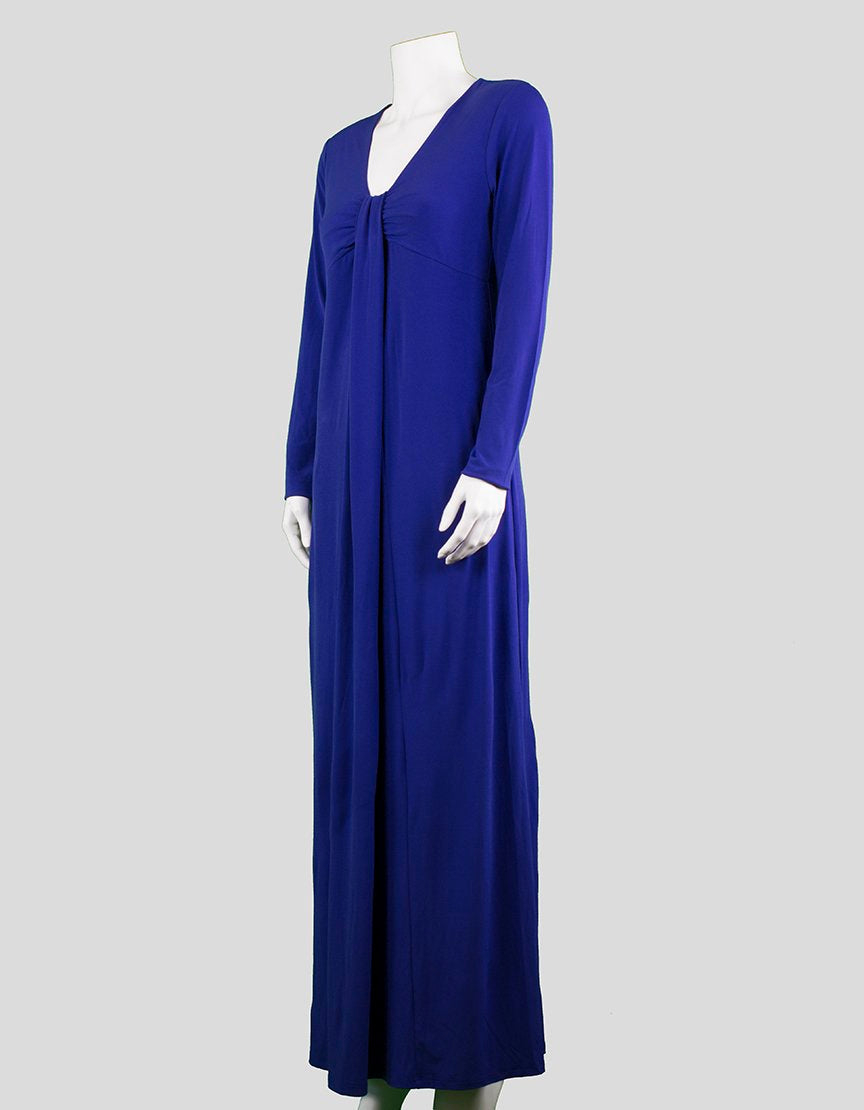 Rosie Pope Long Sleeved V-Neck Maternity Maxi Dress Medium