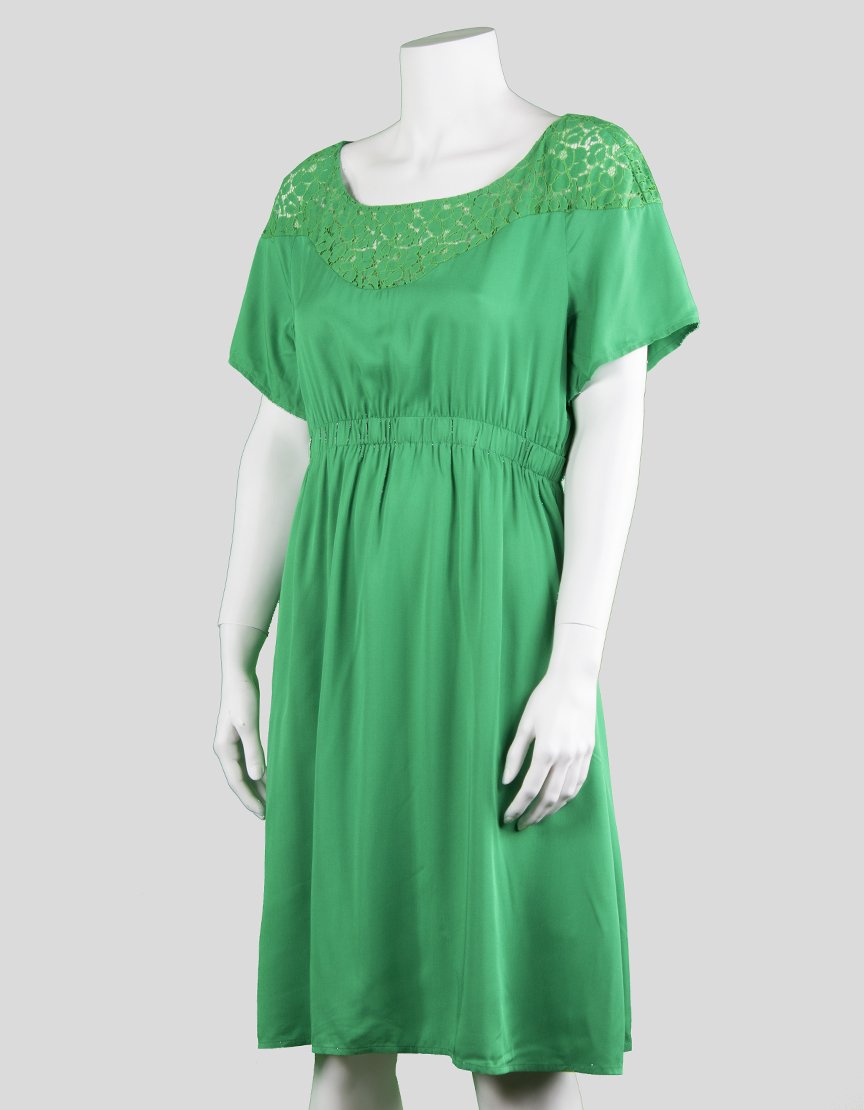 Rosie Pope Charlotte Dress Short Sleeved Lace Design To The Knee Maternity Dress Medium