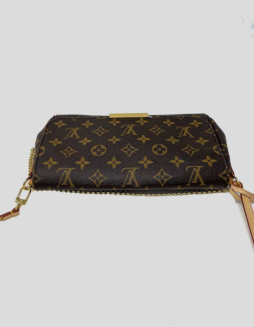 Louis Vuitton Favorite Handbag Monogram Canvas Mm With Strap