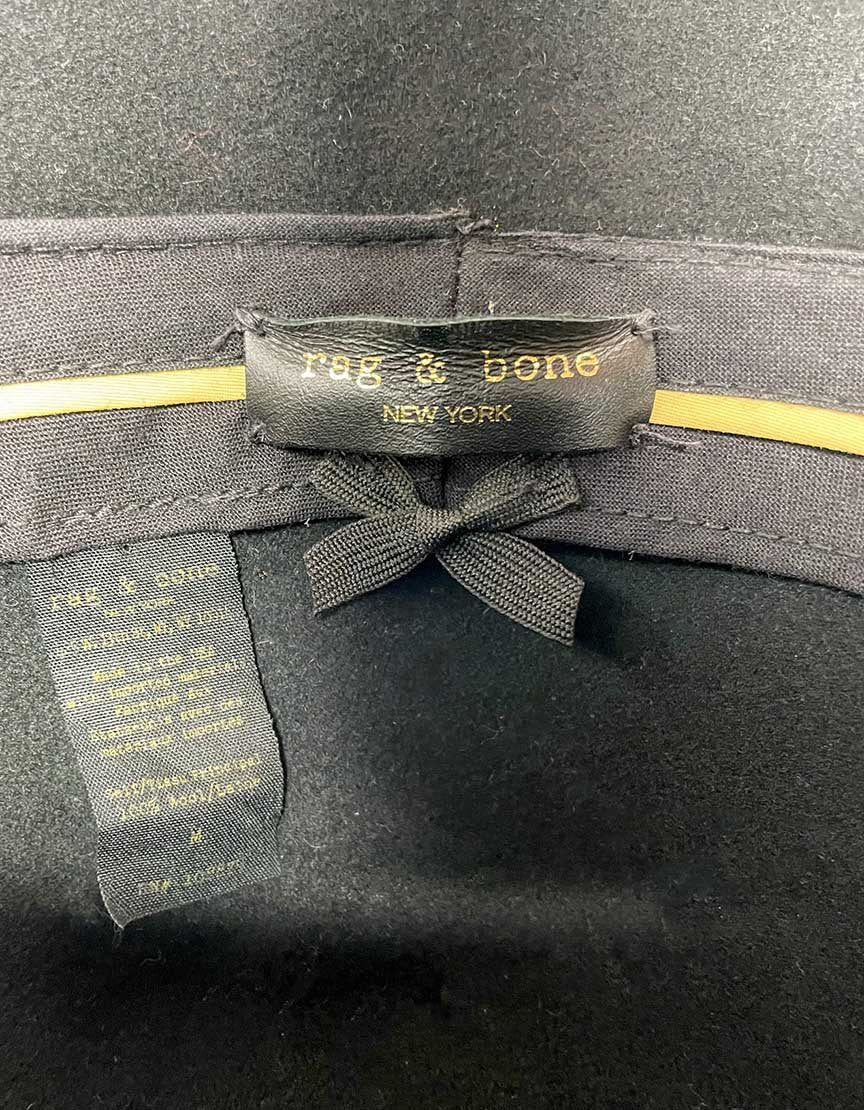 Rag & Bone Black Wool Hat - Medium
