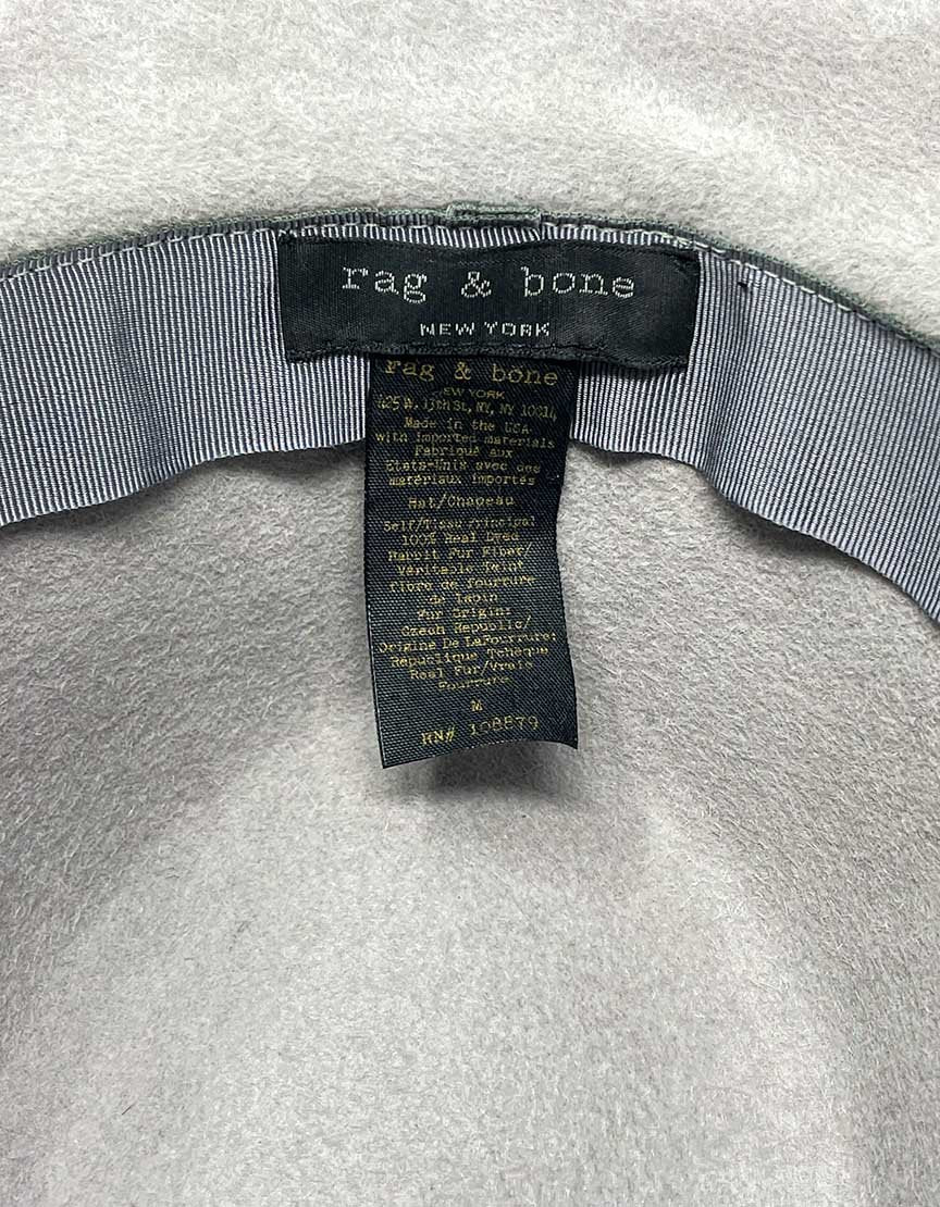 Rag & Bone Grey Wool Hat - Medium