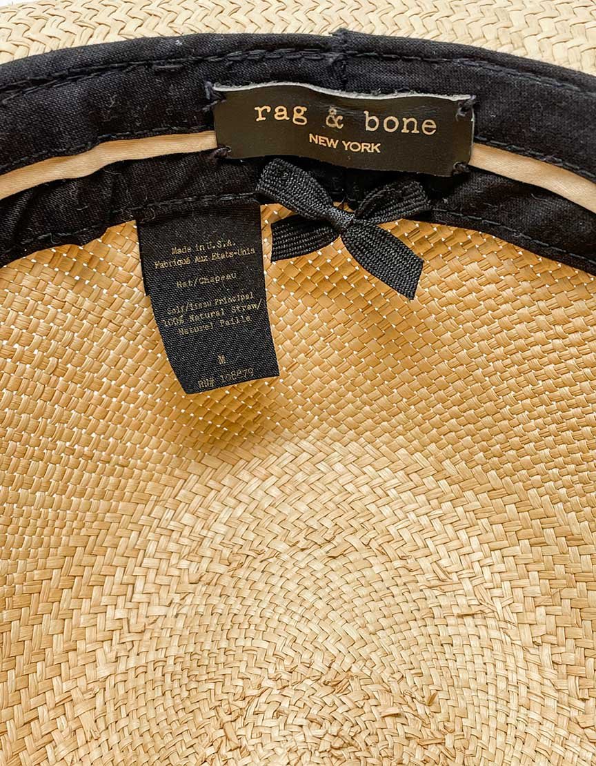Rag & Bone Women's Straw Panama Hat - Medium