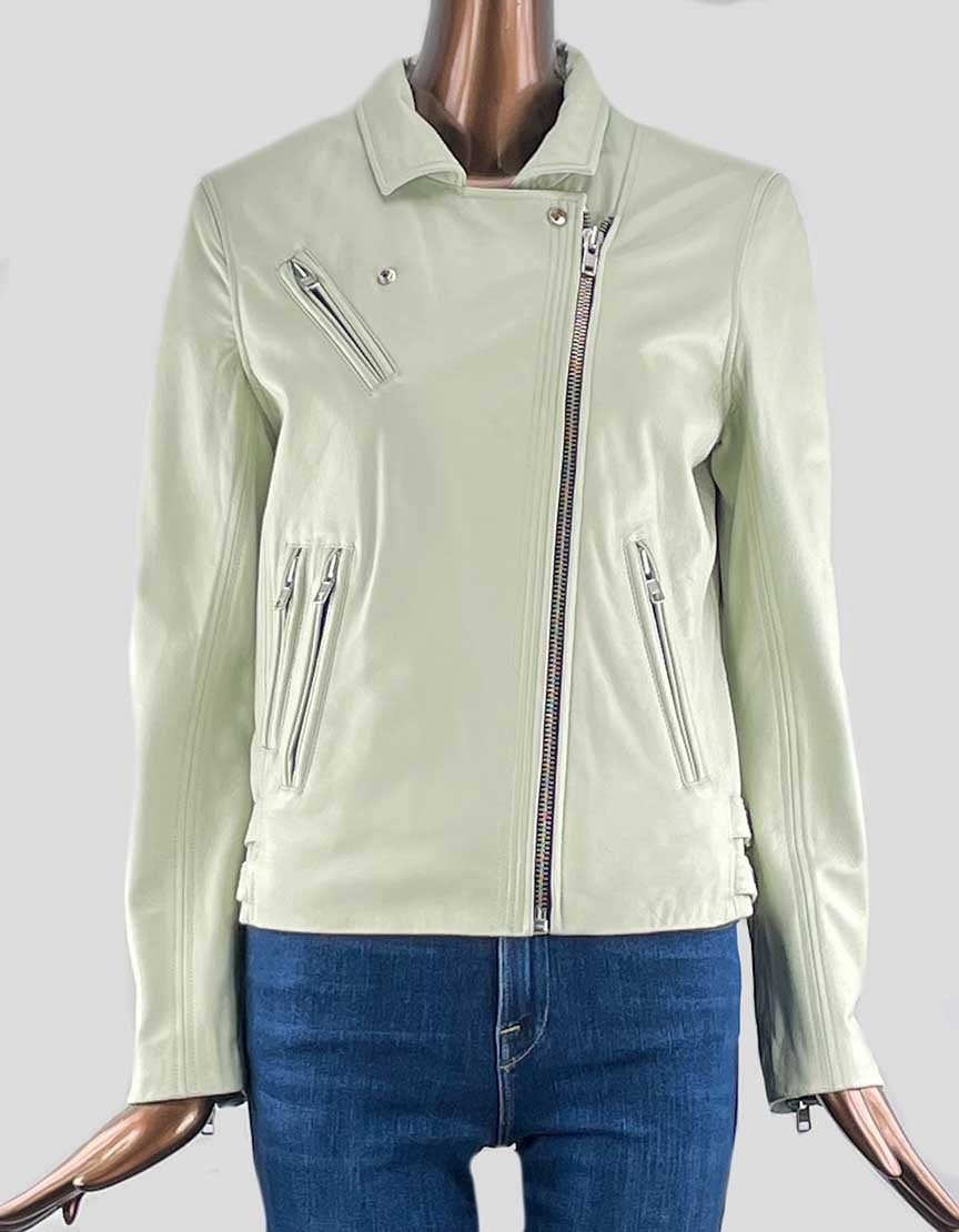 Steffan Schraut Lamb Leather Moto Jacket 38 It 4 US