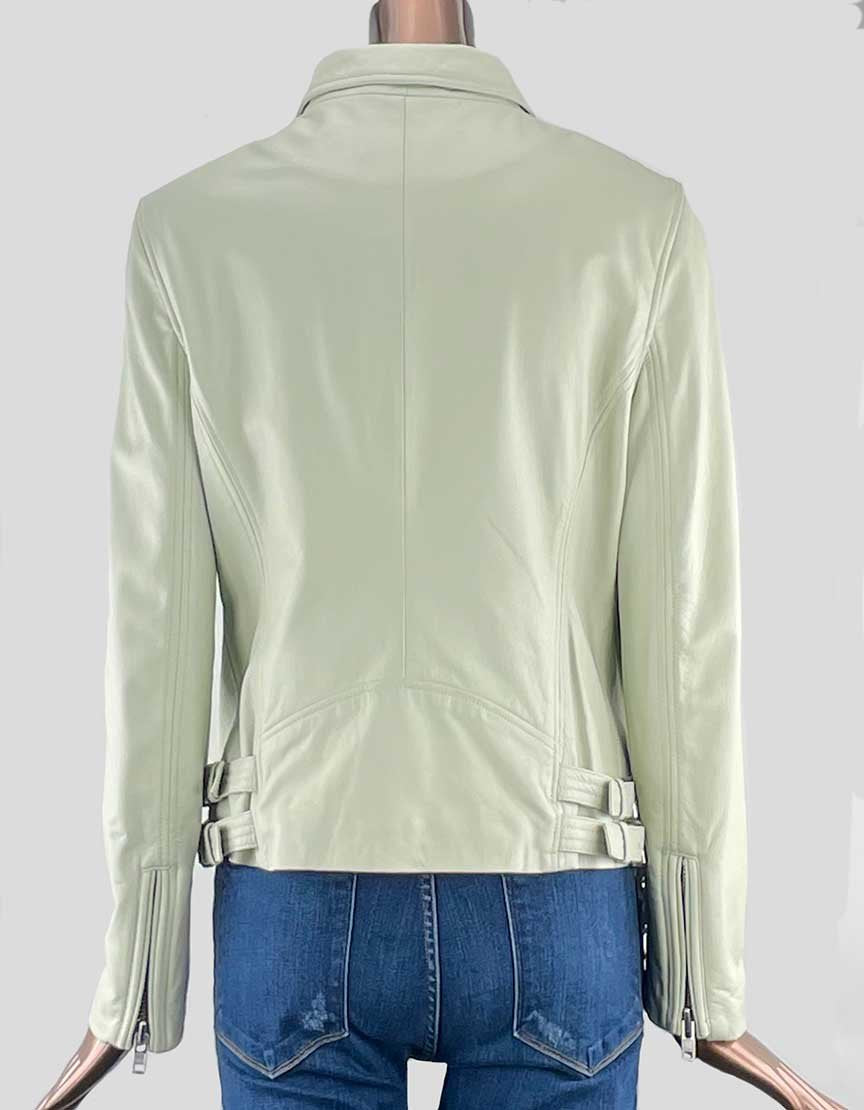 Steffan Schraut Lamb Leather Moto Jacket 38 It 4 US