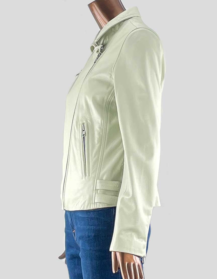 Steffan Schraut Lamb Leather Moto Jacket 38 It 4 US