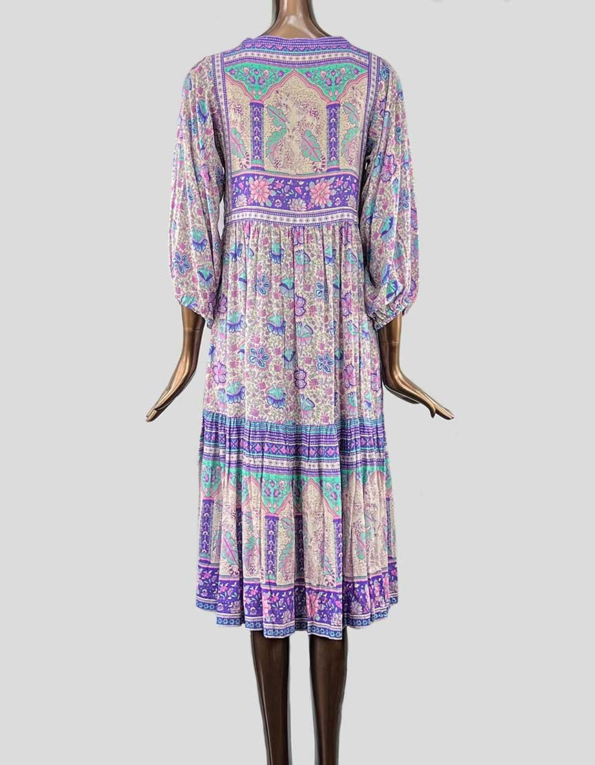 Spell The Gypsy Collective Purple Printed Juniper Dress Small